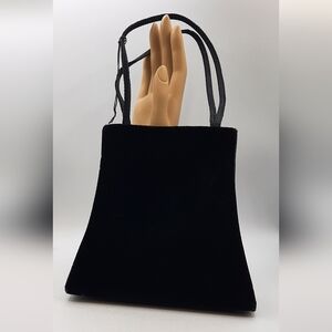 SASHA New York Black Velvet Small Purse Shoulder or Top Handle Like New